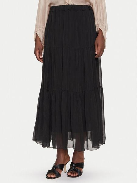 Dixie Spódnica maxi G207W007A Czarny Regular Fit. Czarne spódnice damskie Dixie, s, bez wzorów, z wiskozy, maxi. Za 319.99 zł.