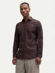 Jack & Jones Koszula Parker 12227385 Bordowy Slim Fit. Czerwone koszule męskie Jack & Jones, l, bez wzorów, z bawełny, bez kołnierzyka, bez ramiączek. Za 239.99 zł.