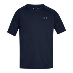 Męska Koszulka Tech 2.0. Niebieskie koszulki sportowe męskie Under Armour, m, bez wzorów, bez kołnierzyka, bez ramiączek, trekkingowe. Za 173.99 zł.
