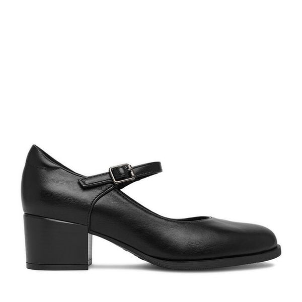 Czółenka Go Soft. Czarne czółenka damskie GO SOFT, bez wzorów, bez obcasa, bez zapięcia. Za 149.99 zł.