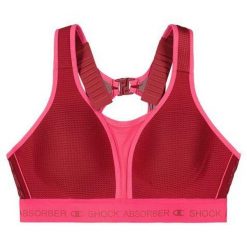 Biustonosz treningowy Shock Absorber Ultimate Run Bra Padded. Czerwone biustonosze Shock Absorber, bez wzorów. Za 149.99 zł.