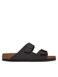 Birkenstock Klapki Arizona 1032045 Szary. Szare klapki damskie Birkenstock, bez wzorów, ze skóry, bez obcasa. Za 399.99 zł.