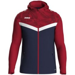 Damska bluza dresowa z kapturem zapinana na zamek błyskawiczny Jako Iconic. Czerwone bluzy damskie Jako, bez wzorów, z dresówki, z kapturem. Za 211.45 zł.