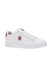 Buty K-Swiss COURT SHIELD II (04412-128-M). Białe trekkingi męskie K-SWISS, na fitness i siłownię. Za 159.00 zł.