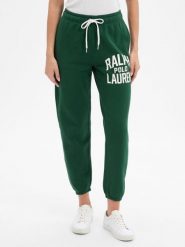 Polo Ralph Lauren spodnie do biegania Kobiety Bawełna zielony|biały, S. Białe spodnie sportowe damskie Polo Ralph Lauren, s, bez wzorów, z bawełny, do biegania. Za 429.95 zł.