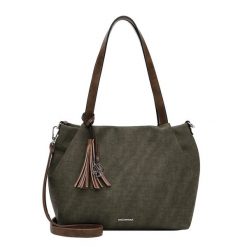 Emily & Noah Torebka Shopper E&N Elke Torby na zakupy 1 ct Zielony Damski. Zielone torby na ramię damskie Emily & Noah, bez wzorów, z materiału, eleganckie, bez dodatków. Za 230.99 zł.
