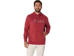 Bluza z kapturem Asics Oth. Czerwone bluzy męskie Asics, l, bez wzorów, z bawełny, z kapturem. Za 265.70 zł.