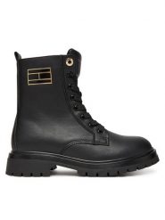 Tommy Hilfiger Trapery T3A5-34015-1355999 Czarny. Czarne buty zimowe chłopięce Tommy Hilfiger, bez wzorów, ze skóry, bez zapięcia. Za 469.99 zł.
