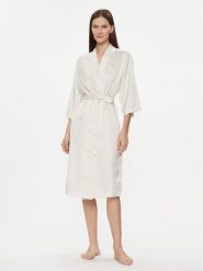 Tommy Hilfiger Szlafrok UW0UW05204 Écru. Szlafroki damskie Tommy Hilfiger, m, bez wzorów, z syntetyku, bez ramiączek, bez kaptura. Za 269.99 zł.