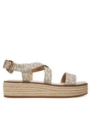 MICHAEL Michael Kors Espadryle Lynn 40S5LYFS1B Écru. Sandały damskie MICHAEL Michael Kors, bez wzorów, z materiału, bez obcasa, bez zapięcia. Za 489.99 zł.