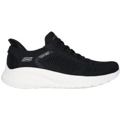 Buty sportowe damskie Skechers Bobs Squad Chaos C. Czarne obuwie sportowe damskie Skechers, bez wzorów, z materiału. Za 390.00 zł.