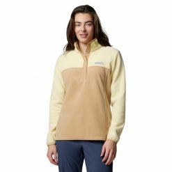 Bluza polarowa damska Columbia Benton Springs 1/2 Snap Pullover Fleece II. Niebieskie bluzy damskie Columbia, bez wzorów, z polaru, bez kaptura. Za 159.99 zł.