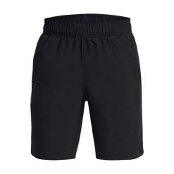 Spodenki chłopięce Under Armour Woven Wdmk Czarne Czarne. Czarne szorty dla chłopców Under Armour, na lato, bez wzorów, z materiału. Za 208.99 zł.