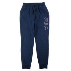 Second life - Fila spodnie dresowe męskie vintage Y2K - Stan bardzo dobry. Niebieskie spodnie sportowe męskie Fila, l, bez wzorów, z dresówki, do biegania. Za 85.16 zł.