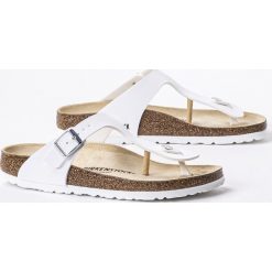 Japonki damskie białe Birkenstock Gizeh BF. Białe klapki damskie Birkenstock, bez wzorów, młodzieżowe, bez obcasa. Za 349.99 zł.