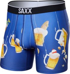 SAXX Bokserki męskie sportowe SAXX VOLT Boxer Brief piwo niebieskie M. Niebieskie bokserki męskie Saxx, m, bez wzorów. Za 110.49 zł.