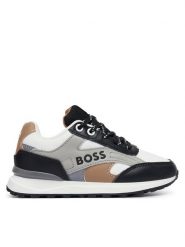 BOSS Sneakersy J52810 M Kolorowy. Buty sportowe chłopięce Boss, bez wzorów, ze skóry, bez zapięcia. Za 379.99 zł.