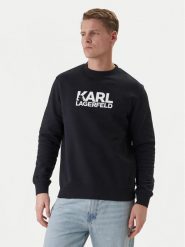 KARL LAGERFELD Bluza 705780 562917 Granatowy Regular Fit. Niebieskie bluzy męskie KARL LAGERFELD, l, bez wzorów, z bawełny, bez kaptura. Za 419.99 zł.
