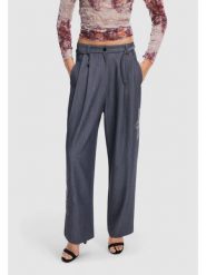 Desigual Spodnie materiałowe Rin 24WWPW20 Szary Loose Fit. Szare spodnie materiałowe damskie Desigual, m, bez wzorów, z materiału. Za 319.99 zł.