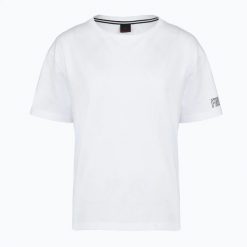 Koszulka damska BOGNER FIRE+ICE Cara. Białe t-shirty damskie l, bez wzorów, z bawełny, klasyczne, bez kołnierzyka. Za 339.99 zł.