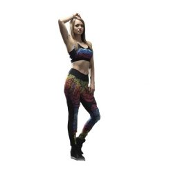 Damskie legginsy Dorawon Mandala. Czerwone legginsy damskie DORAWON, bez wzorów, na fitness i siłownię. Za 456.00 zł.