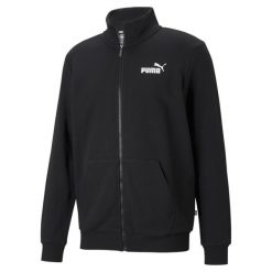 Bluza dresowa męska Puma ESS TRACK. Czarne bluzy męskie Puma, m, bez wzorów, z dresówki, bez kaptura, na fitness i siłownię. Za 290.00 zł.