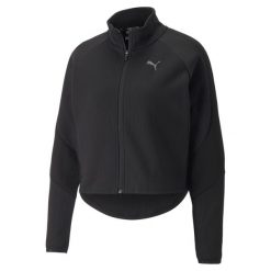 Bluza sportowa Puma Evostripe. Czarne bluzy damskie Puma, m, bez wzorów, bez kaptura. Za 195.99 zł.