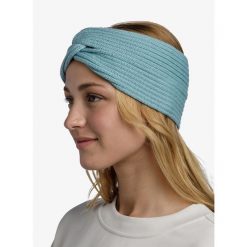 Opaska na głowę damska Buff Knitted Headband Norval - pool. Zielone czapki i kapelusze damskie Buff, bez wzorów, z dzianiny, sportowe. Za 130.00 zł.