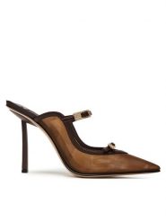 Le Silla Klapki 2297D090BXPPNEM Srebrny. Szare klapki damskie LE SILLA, bez wzorów, ze skóry, bez obcasa. Za 1,679.00 zł.