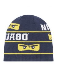 LEGO Czapka NINJAGO Adje 11010500 Granatowy. Niebieskie buty zimowe chłopięce LEGO, bez wzorów, z materiału, bez zapięcia. Za 99.99 zł.
