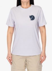 Koszulka bawełniana damska Fjallraven Fox Boxy Logo Tee. Fioletowe koszulki sportowe damskie Fjällräven, l, bez wzorów, z bawełny, sportowe, bez kołnierzyka. Za 197.99 zł.
