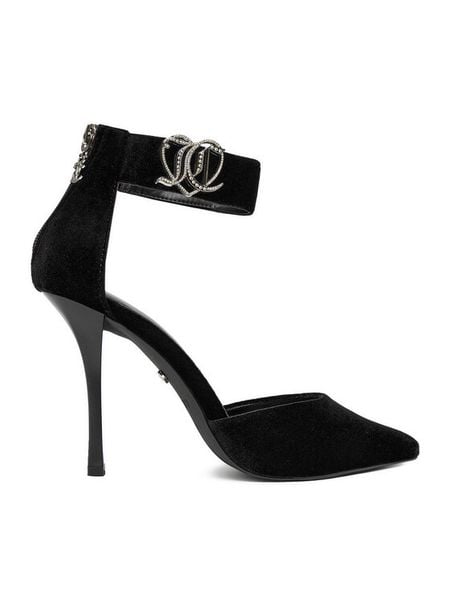 Juicy Couture Szpilki EO-S4S96733-01B Czarny. Czarne szpilki damskie Juicy Couture, bez wzorów, bez obcasa, bez zapięcia. Za 249.99 zł.