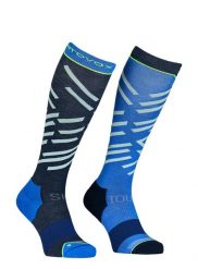Skarpety skiturowe Ortovox Ski Tour Long Socks. Niebieskie skarpety męskie ORTOVOX, bez wzorów, z elastanu. Za 196.79 zł.