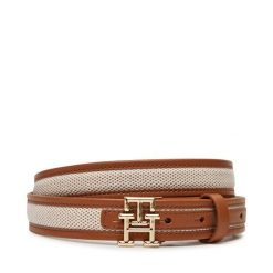 Pasek Damski Tommy Hilfiger. Brązowe paski damskie Tommy Hilfiger, bez wzorów. Za 269.99 zł.