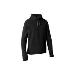 Bluza do relaksacji do jogi męska. Czarne bluzy męskie DOMYOS, z materiału. Za 64.99 zł.