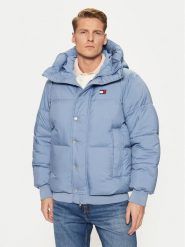 Tommy Jeans Kurtka puchowa DM0DM21145 Niebieski Regular Fit. Niebieskie kurtki męskie Tommy Jeans, m, bez wzorów, z jeansu, bez kaptura. Za 849.99 zł.