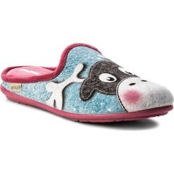 Kapcie GRÜNLAND - Faye CI2208-B5 Azzurro. Niebieskie kapcie damskie Grünland, z materiału. Za 129.00 zł.