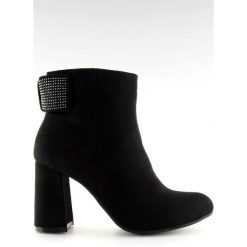 Botki na obcasie czarne Z199 Black. Czarne botki damskie ButyModne, eleganckie, bez obcasa, na obcasie, bez zapięcia. Za 78.56 zł.