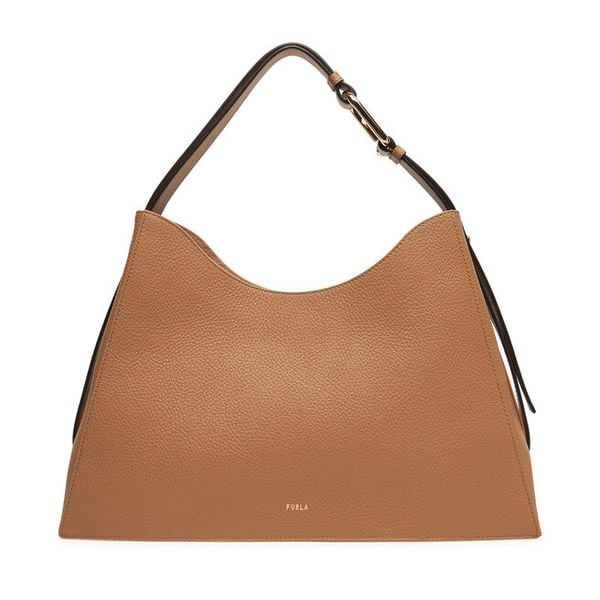 Torebka Furla. Brązowe torebki do ręki damskie Furla, bez wzorów, klasyczne, bez dodatków. Za 1,619.00 zł.