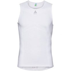 Odlo Koszulka rowerowa Top Crew neck Singlet Breathe biała r. L (411462). Koszulki sportowe męskie marki Odlo. Za 128.74 zł.