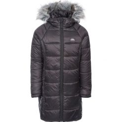 Kurtka zimowa "Elimore" w kolorze czarnym. Czarne buty zimowe dziewczęce Trespass Kids, na zimę, bez wzorów, bez kaptura. W wyprzedaży za 145.95 zł.