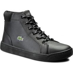 Sneakersy LACOSTE - Explorateur Mid 316 1 732CAJ1000024 Blk. Czarne półbuty damskie Lacoste, bez wzorów, z materiału, bez obcasa, na płaskiej podeszwie, bez zapięcia. W wyprzedaży za 229.00 zł.