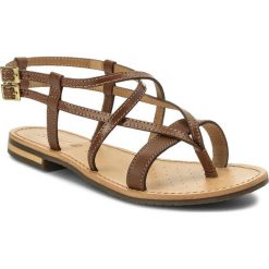Japonki GEOX - D Sozy C D822CC 00043 C6003 Browncotto. Brązowe klapki damskie Geox, ze skóry. W wyprzedaży za 199.00 zł.