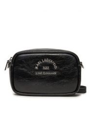 KARL LAGERFELD Torebka 245W3096 Czarny. Czarne listonoszki damskie KARL LAGERFELD, bez wzorów, ze skóry, bez dodatków. Za 439.99 zł.