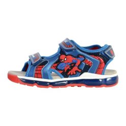 Sandały GEOX J SANDAL ANDROID BOY Niebieski. Niebieskie sandały męskie Geox, z tkaniny, bez zapięcia. Za 160.99 zł.