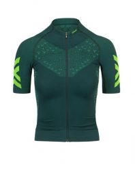 Koszulka rowerowa damska X-Bionic Twyce 4.0 Bike Zip Green. Zielone koszulki sportowe damskie X Bionic, l, bez wzorów, z dzianiny, bez kołnierzyka, bez ramiączek, na fitness i siłownię. Za 273.00 zł.