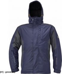 CERVA DAYBORO parka - męska kurtka zimowa, odpinany kaptur, polar kołnierz i w kapturze, odblaskowe elementy, 100% poliester - ciemnobrązowy XXL. Brązowe kurtki męskie CERVA, na zimę, m, bez wzorów, z polaru, bez kaptura. Za 253.41 zł.