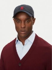 Tommy Hilfiger Czapka z daszkiem Imd Color 6 Panel AM0AM13542 Granatowy. Niebieskie rękawiczki męskie Tommy Hilfiger, bez wzorów, z bawełny. Za 129.99 zł.