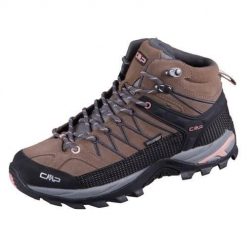 Buty trekkingowe damskie CMP Rigel Mid Wmn WP. Brązowe obuwie sportowe damskie CMP, za kostkę. Za 449.99 zł.