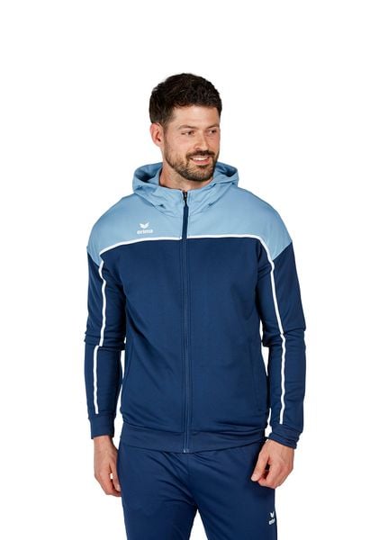Bluza dresowa z kapturem Erima Change. Niebieskie bluzy męskie Erima, xl, bez wzorów, z dresówki, z kapturem. Za 222.50 zł.